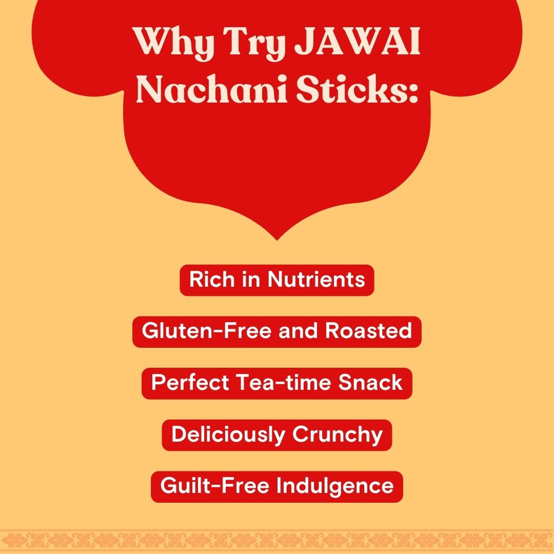 Nachani Sticks - Roasted Super Snack - No Palm Oil - Gluten-free