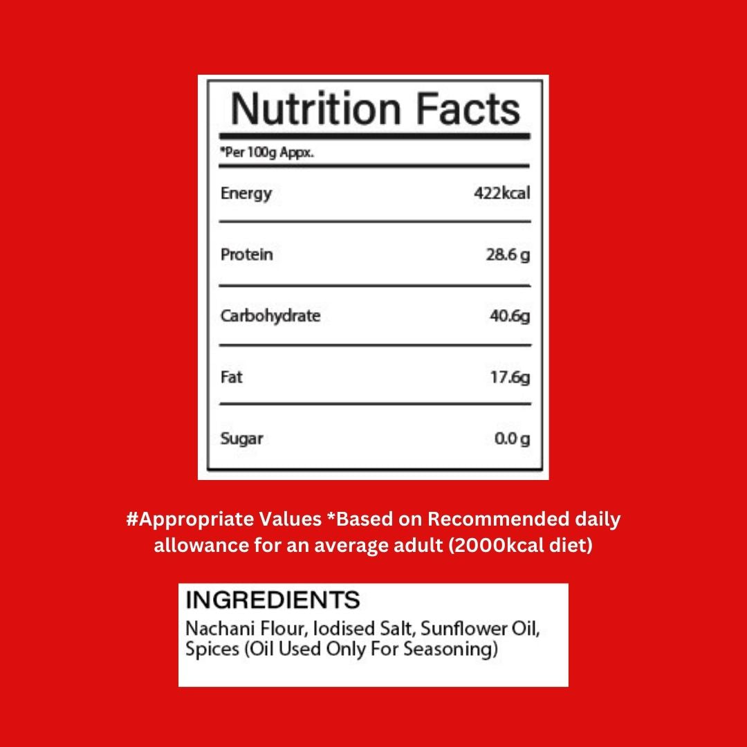 Nachani Sticks - Roasted Super Snack - No Palm Oil - Gluten-free