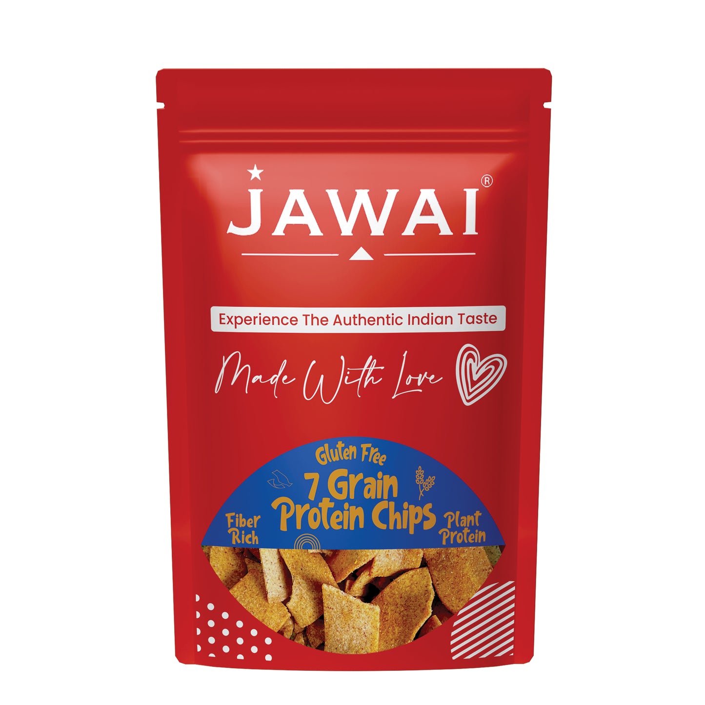 7 Grain Protein Chips -Millet Super Snack - No Palm Oil - Gluten-free - 70 Grams Each (Pack of 2)