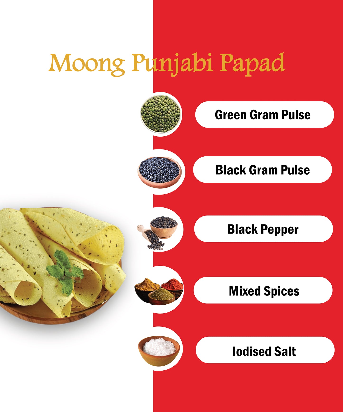 Jawai Rajwadi Papad |Protein Rich Masala Papad | Handmade Papad | Zipper Packaging | 100% Natural |Assorted Flavours| Pack of 4-100g Each