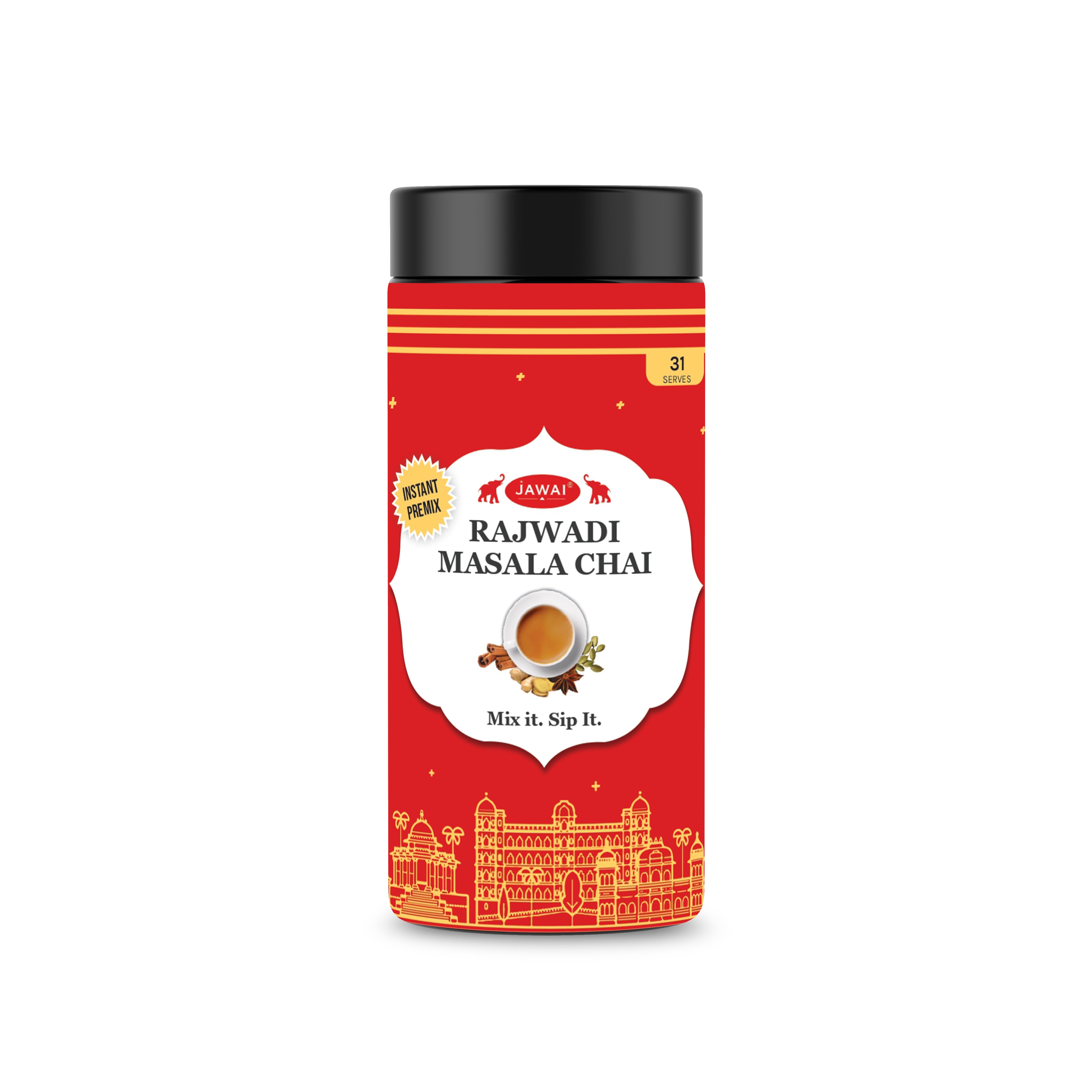 INSTANT Rajwadi Masala Chai Premix | Just Add Hot Water | Ready in 10