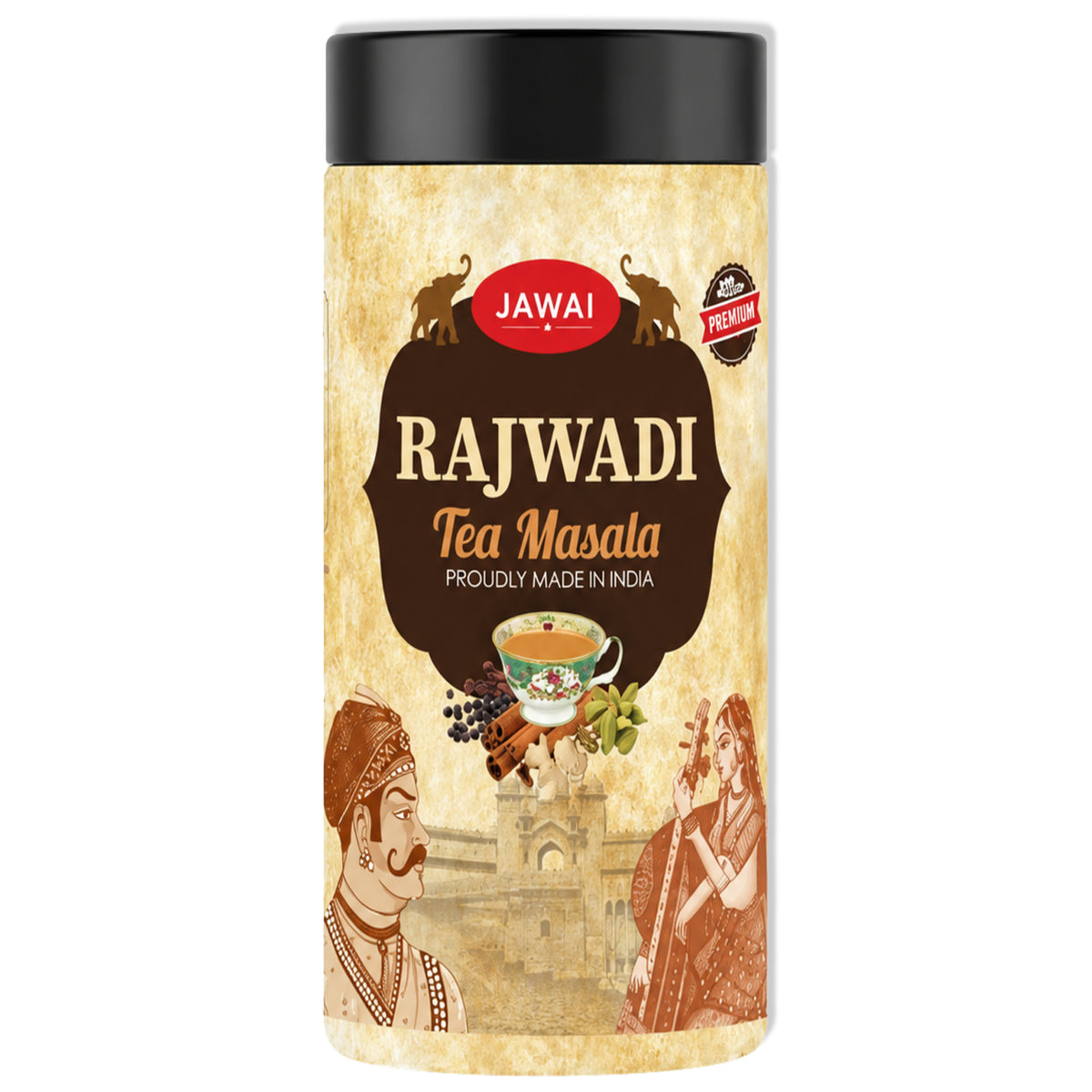 Rajwadi Tea Masala - Premium Chai Masala for Strong & Aromatic Chai | Jawai