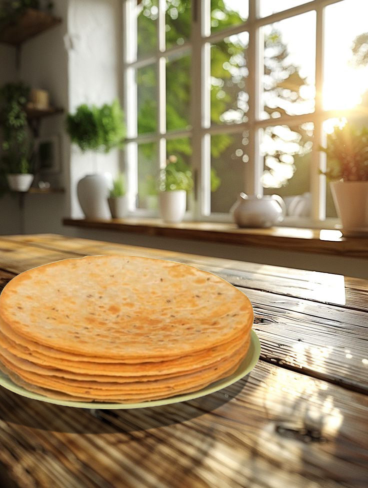 Roasted Whole Wheat Khakra Combo | Plain Diet, Methi, Pani Puri, Manchurian, Masala | 100% Natural | Pack of 4- 200 gms each | Vaccum packed for Freshness