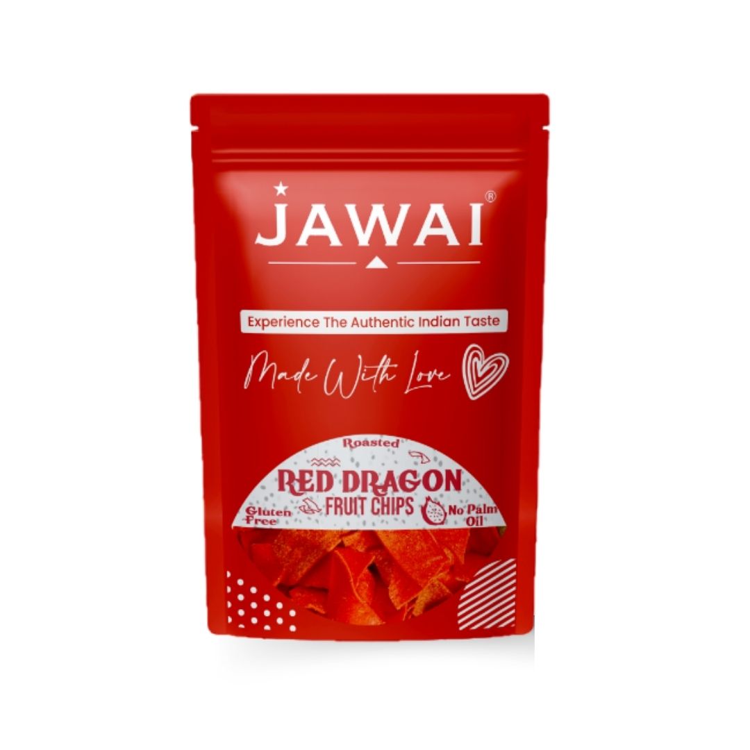 Red Dragon Fruit Chips - Roasted Super Snack - No Palm Oil - Gluten-free