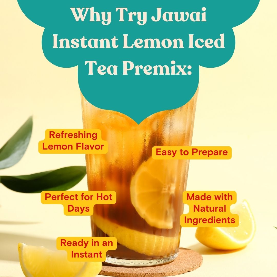 INSTANT Lemon Tea Premix | Just Add Cold Water for Iced Tea| Add hot Water for Lemon Tea | Ready in 10 seconds