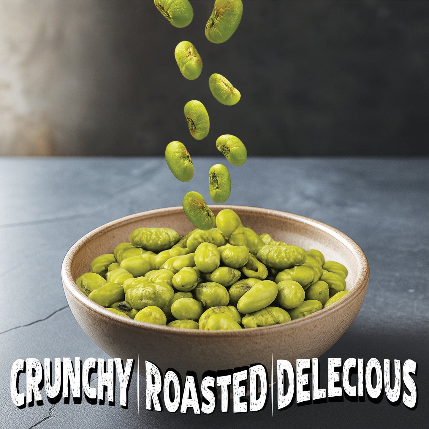 NUTRIROOTZ Roasted Edamame Beans | 26g PROTEIN | Sea Salt Flavor | Highest Protein Super Snack | Roasted Not Fried | Keto Friendly | Gluten Free | Vegan | Plant Based Healthy Snack