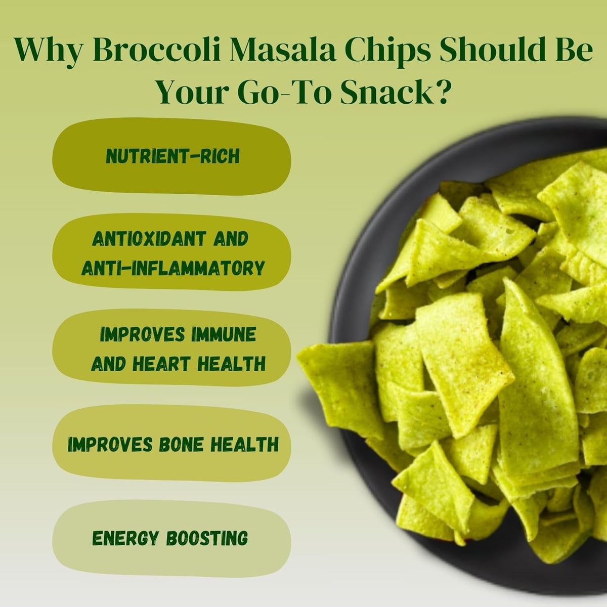 Broccoli Masala Chips benefits