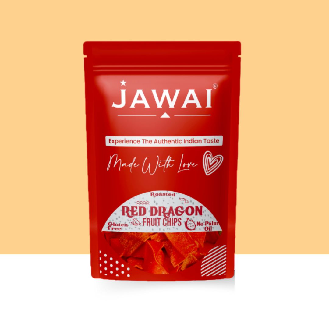 Red Dragon Fruit Chips - Roasted Super Snack - No Palm Oil - Gluten-free