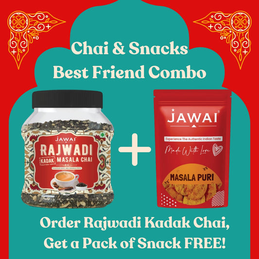 Best Friend Combo - Rajwadi Kadak Masala Chai + Choice of Snack