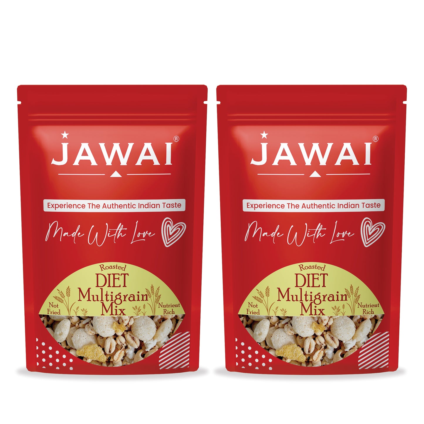 Diet Multigrain Mix, Super Snack | Healthy Snack - Roasted Namkeen | No Palm Oil | 50 Grams Each (Pack of 2)