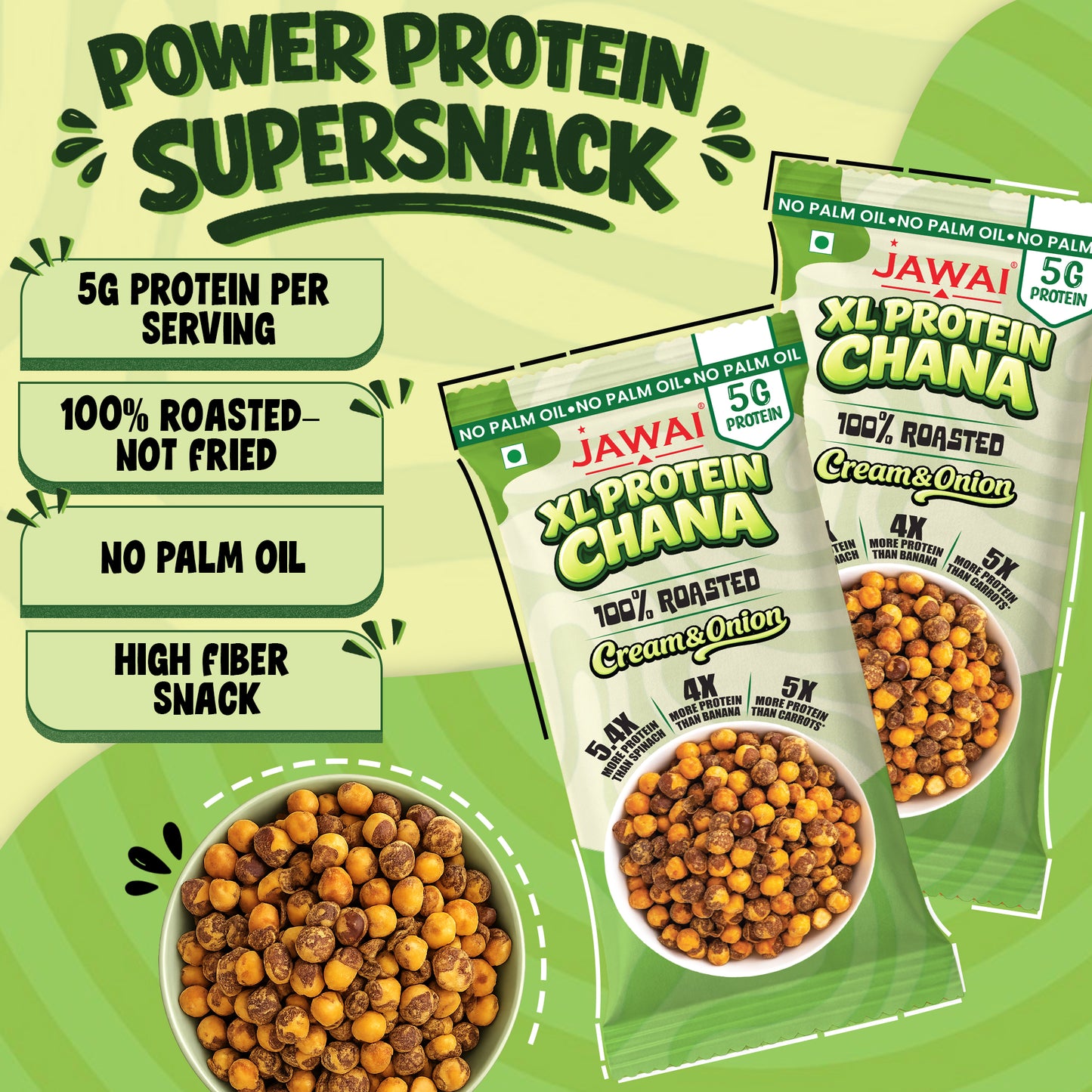 Roasted Chana High Protein Snack