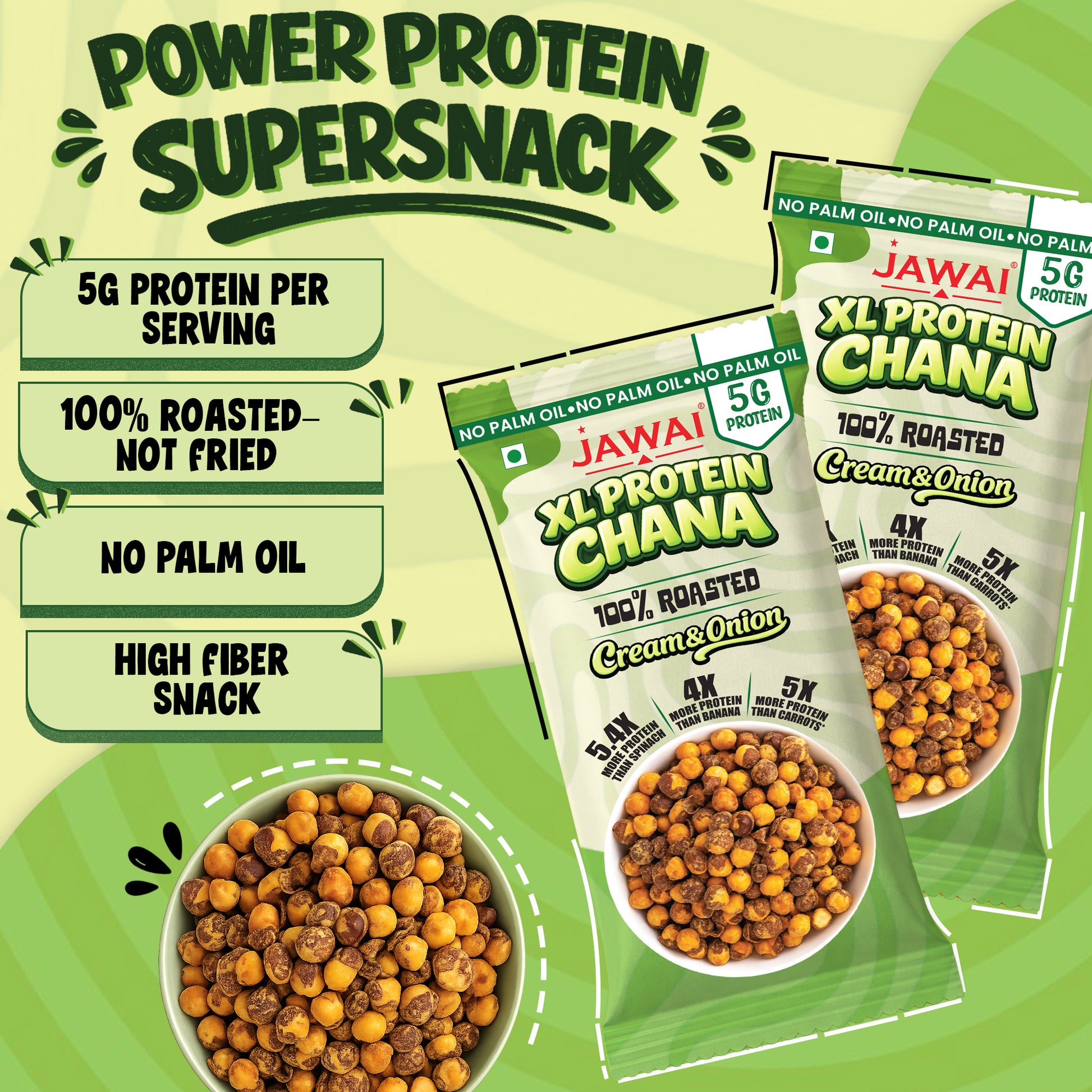 Roasted Chana High Protein Snack