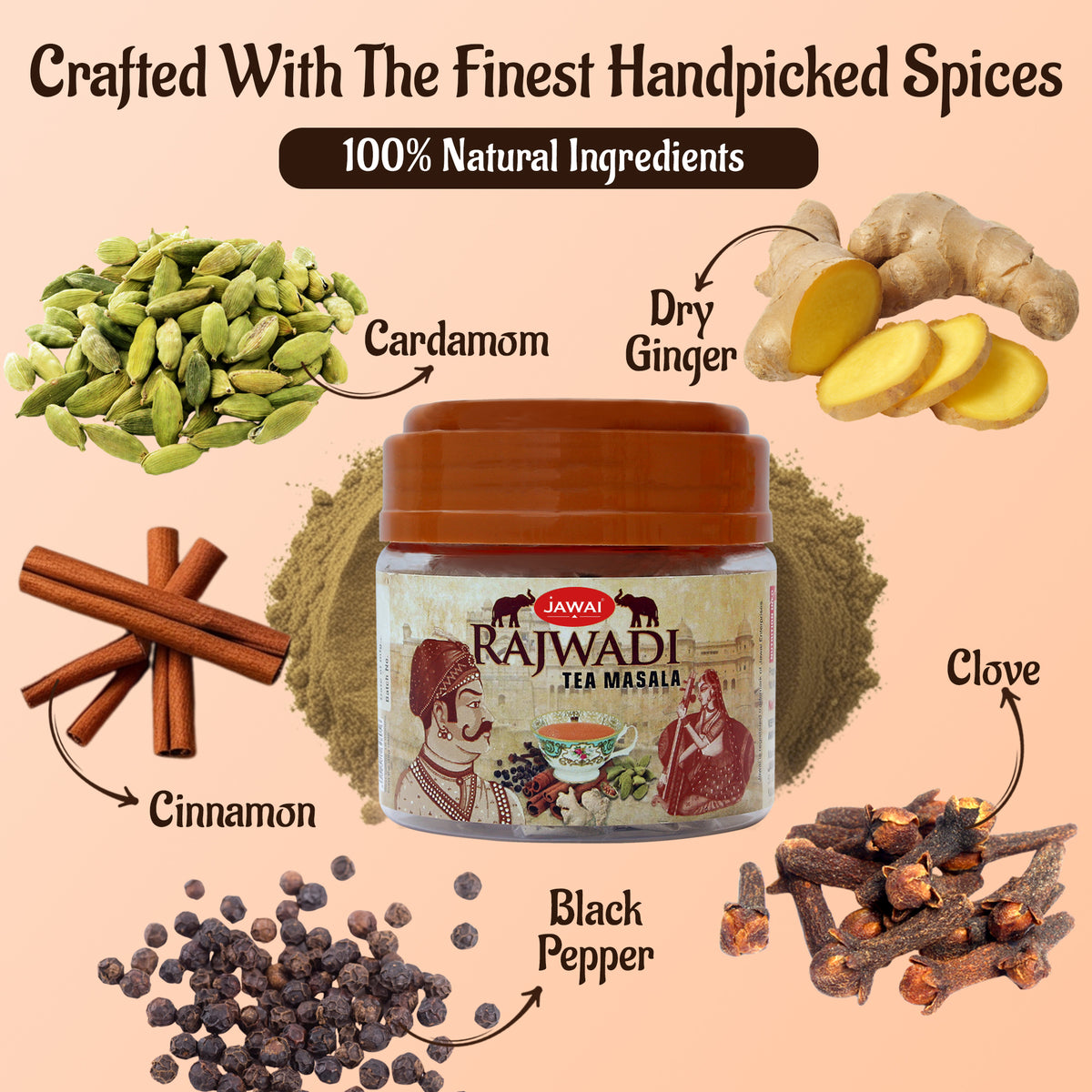 ingredients in jawai Tea Masala