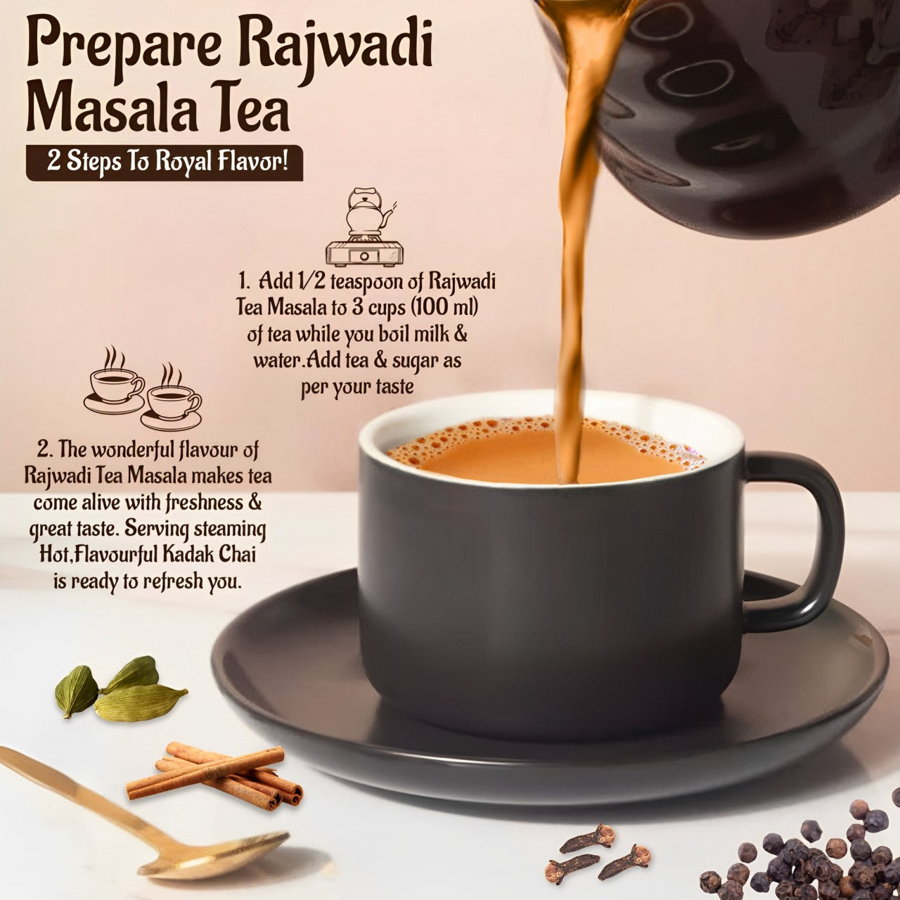 preparation of Tea Masala 