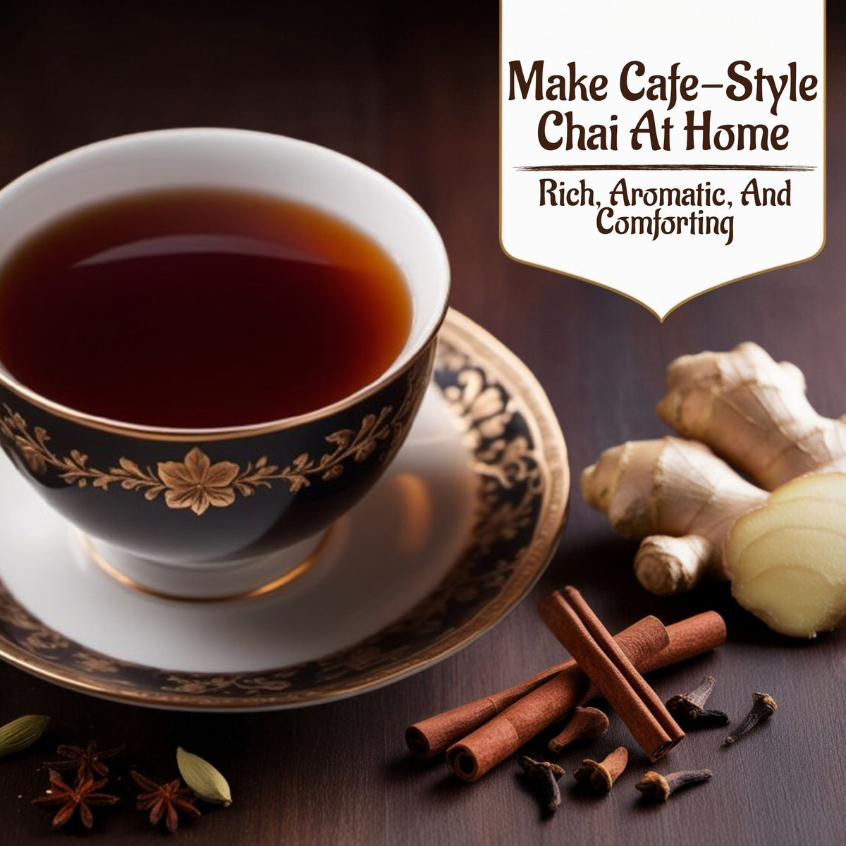 cafe style chai at home using jawai Rajwadi Tea Masala