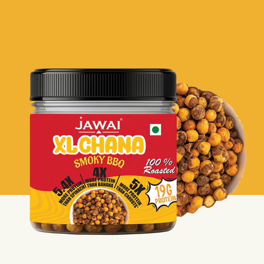 Roasted XL Smoky Barbeque Chana |  19g High Protein Snack | Roasted Snack - Pack of 3