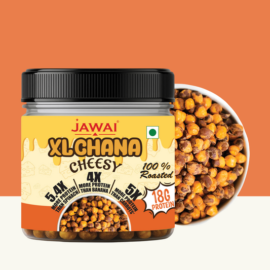 Roasted XL Cheesy Chana |  18g High Protein Snack | Roasted Snack- Pack of 3